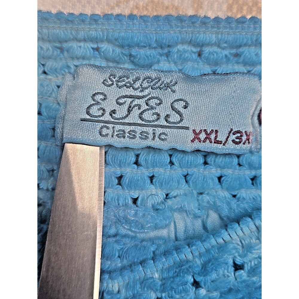 Selcuk Efes Classic Hankerchief Hem Blue Pants 3X Pockets Beach Boho Laganlook - Picture 4 of 10